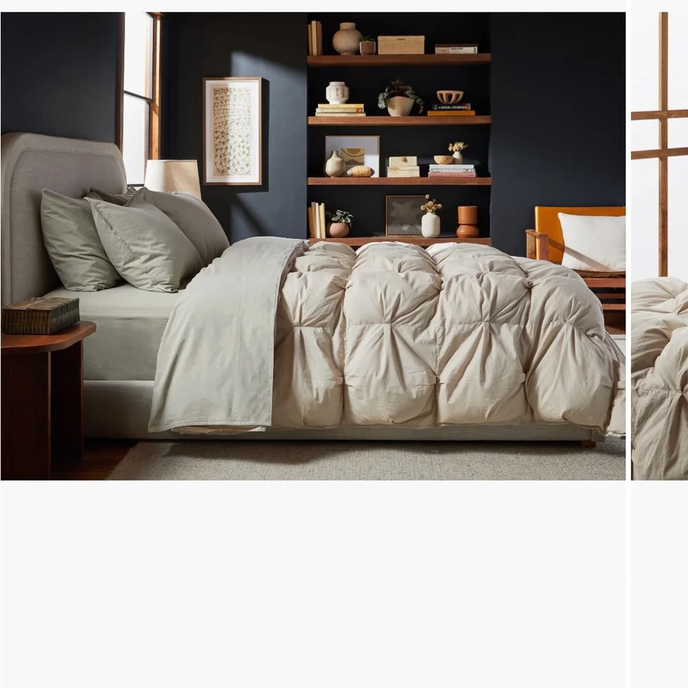 Parachute NWT Full/Queen Organic Cotton Puff Comforter Bone color $319 MSRP🔥🔥🔥